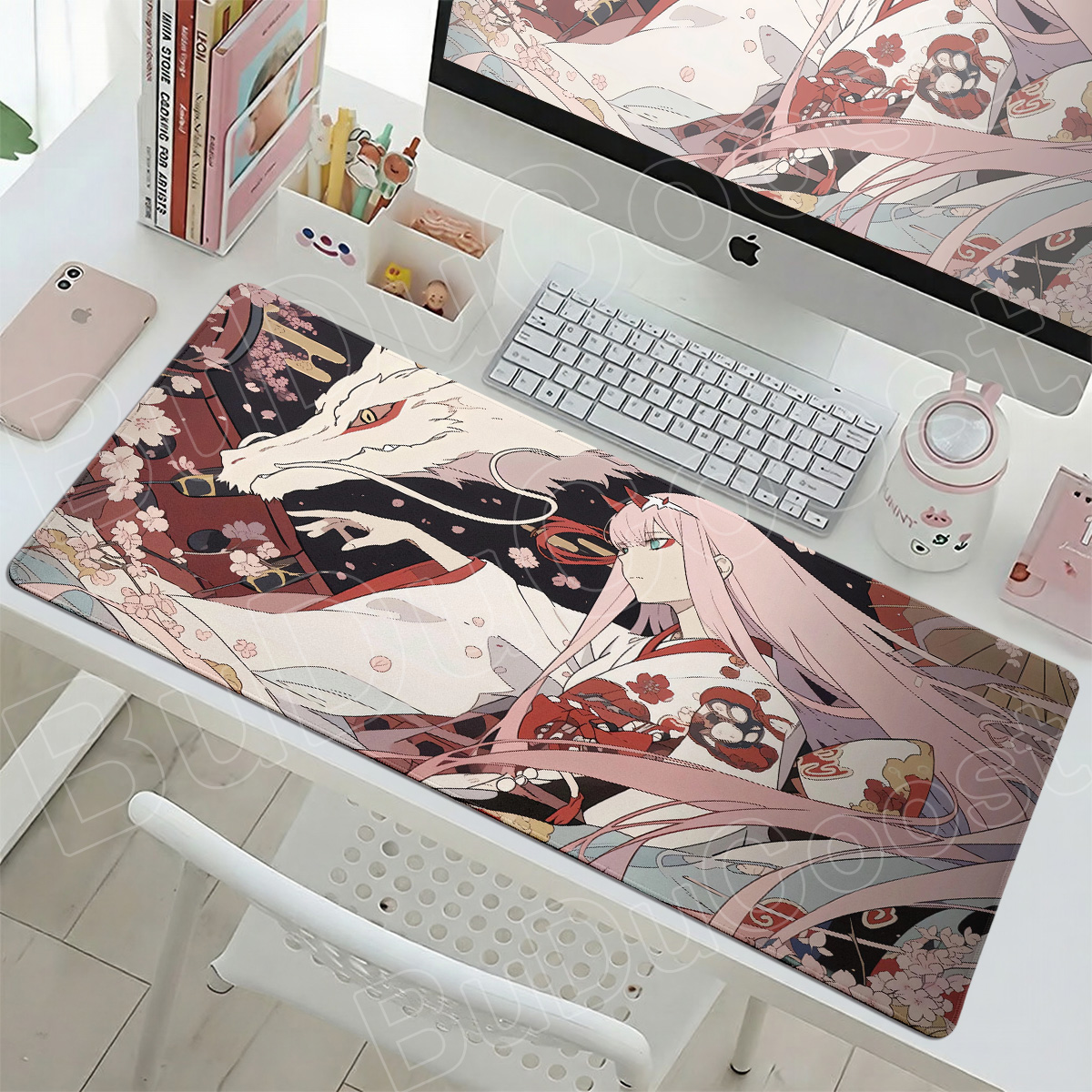 Desk Setup For Two Laptops - Kawaii Zero Two Pc Gamer Mouse