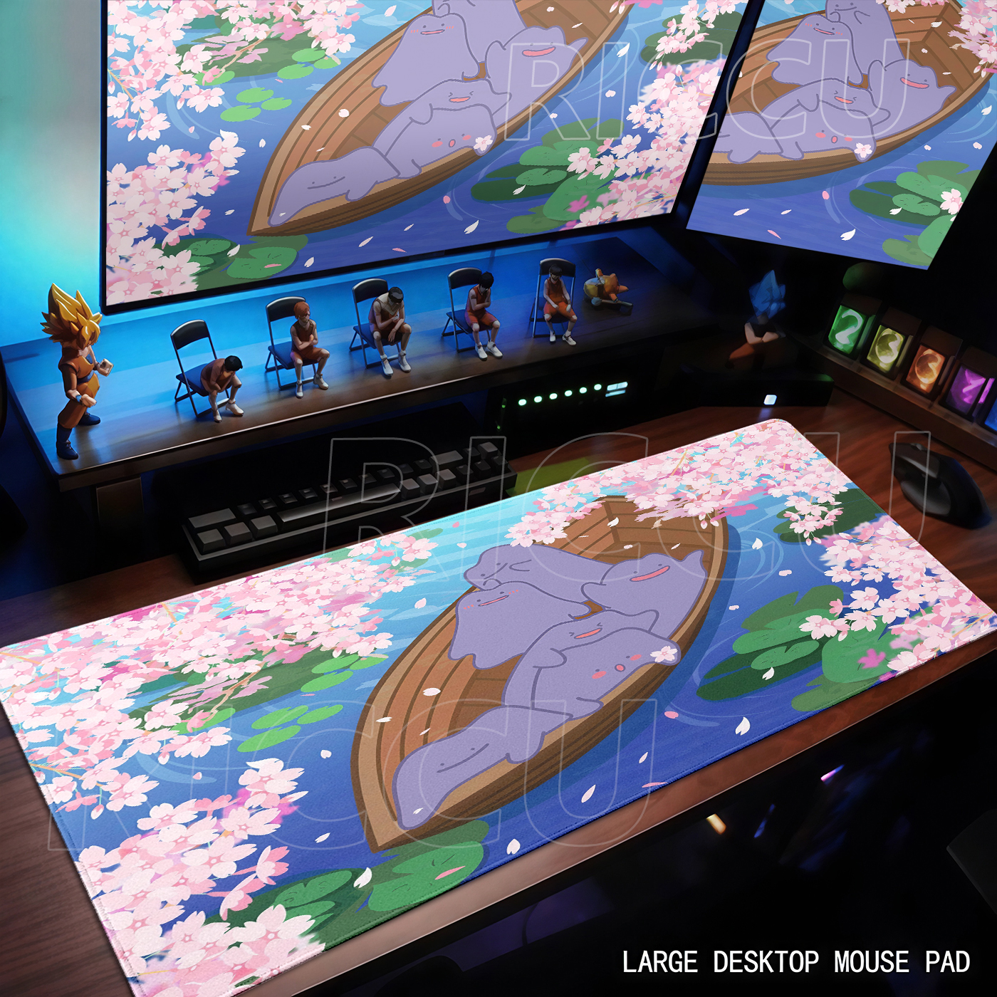 Korean Desk Setup - Large Game Mousepad Computer Keyboard Pad