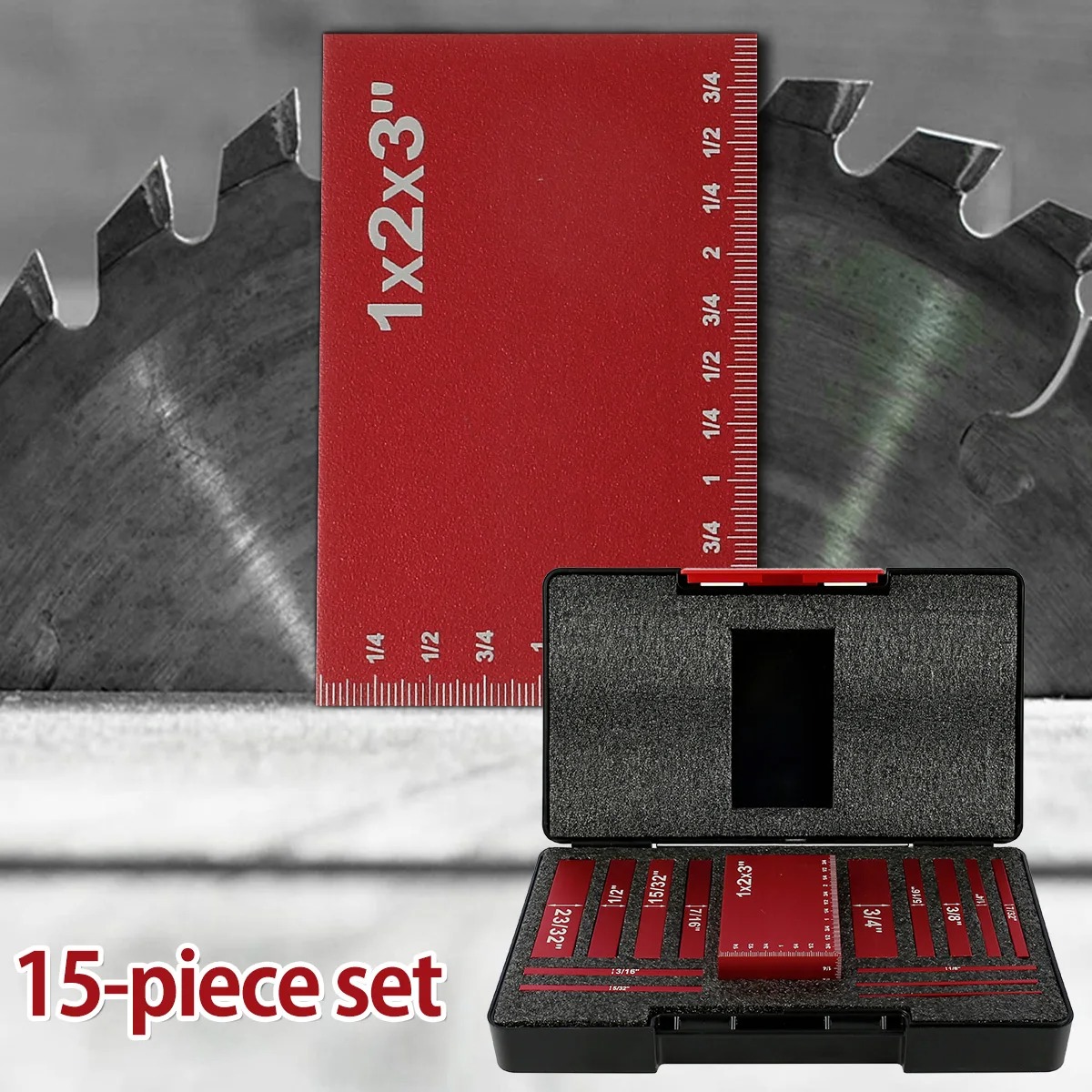 Desk Setup Pegboard - 15Pcs Aluminum Setup Blocks Height Gauge