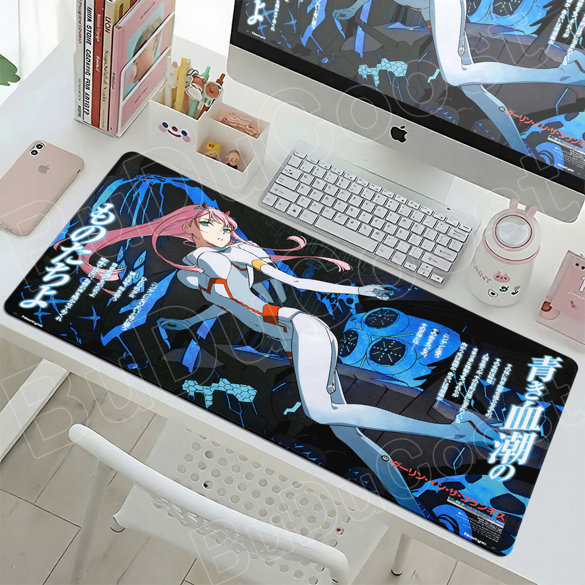 Kawaii Zero Two Pc Gamer Mouse – обзор и цена Desk Setup For Two Laptops