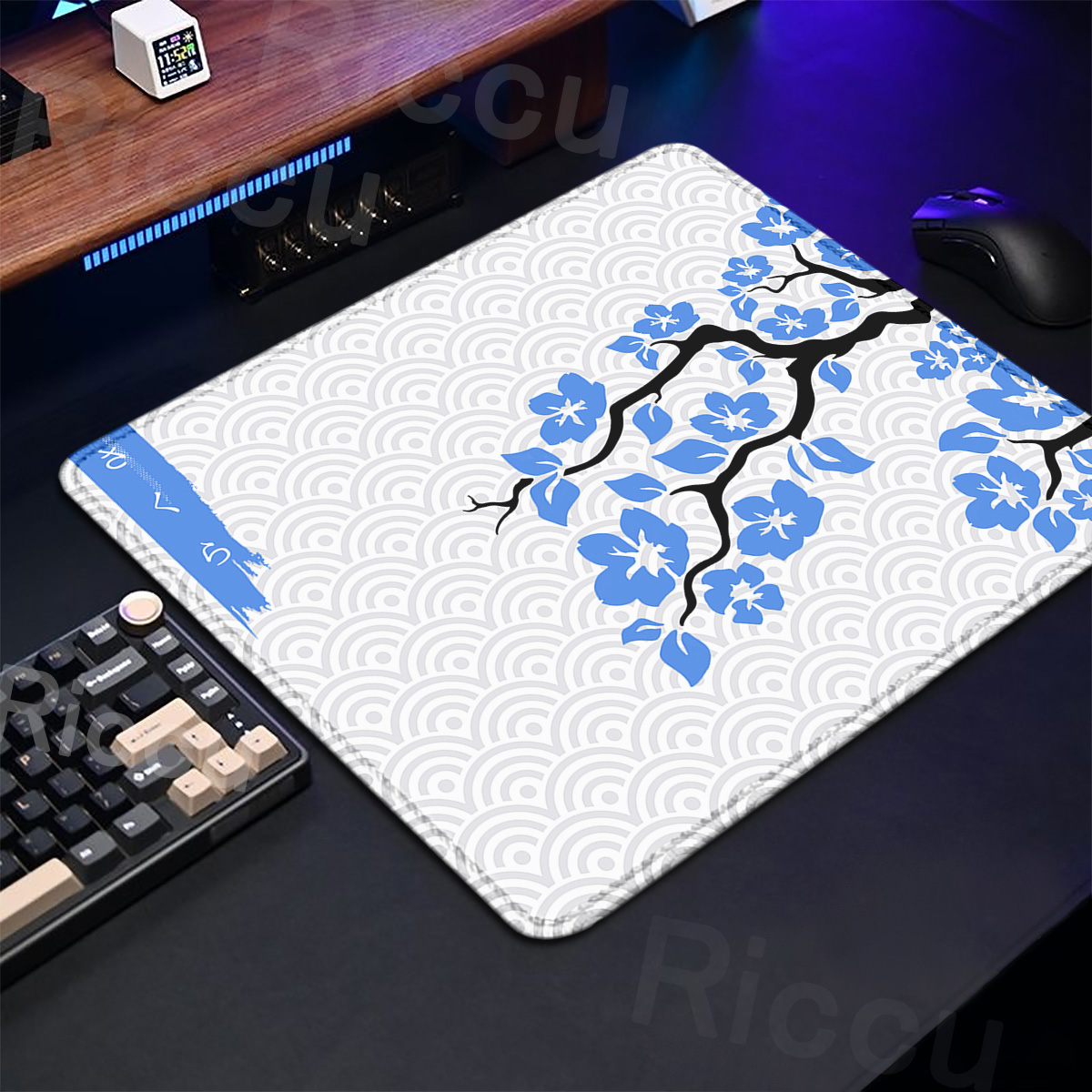 Purple Sakura Table Pad Gaming – обзор и цена Korean Desk Setup