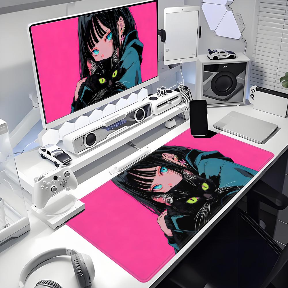 Gaming Mouse Pad Anime Black C – обзор и цена Desk Setup Gadgets