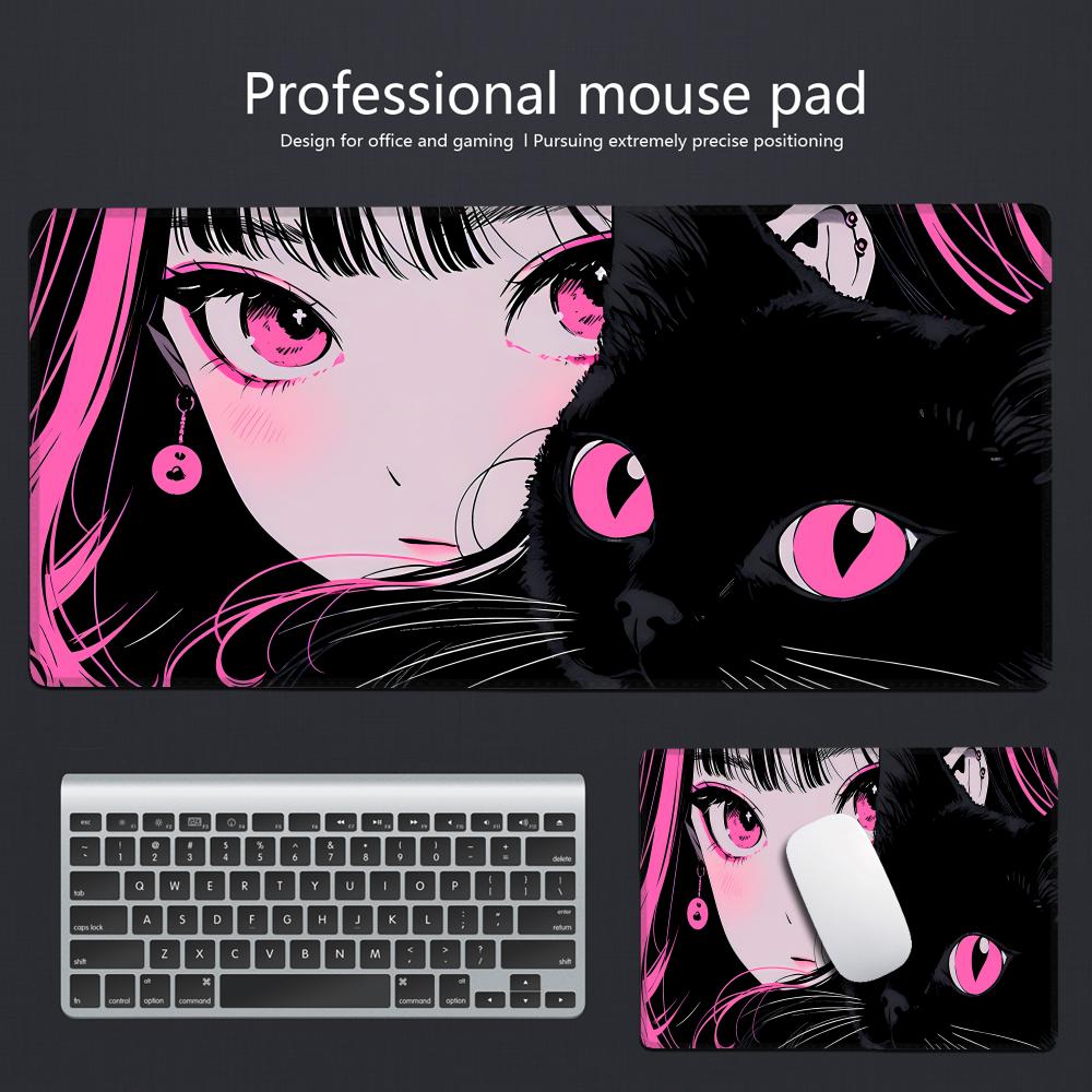 Gaming Mouse Pad Anime Black C – обзор и цена Desk Setup Gadgets