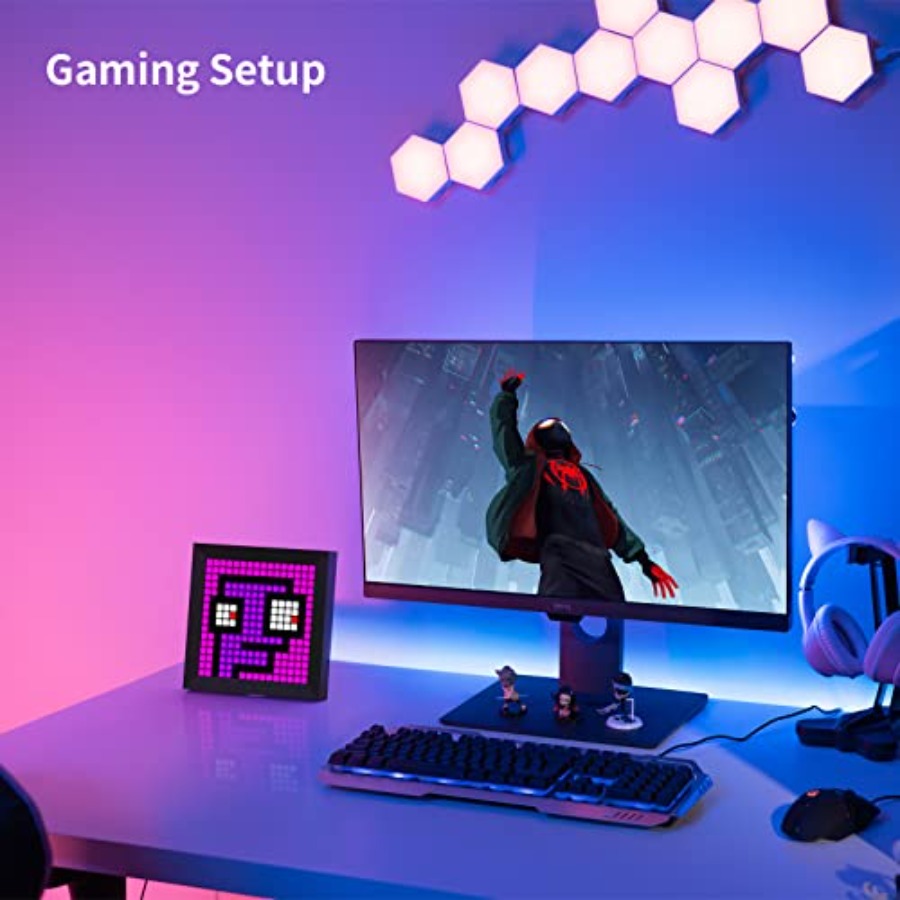 LED Light Pixel Display Panel  – обзор и цена Desk Setup Lighting