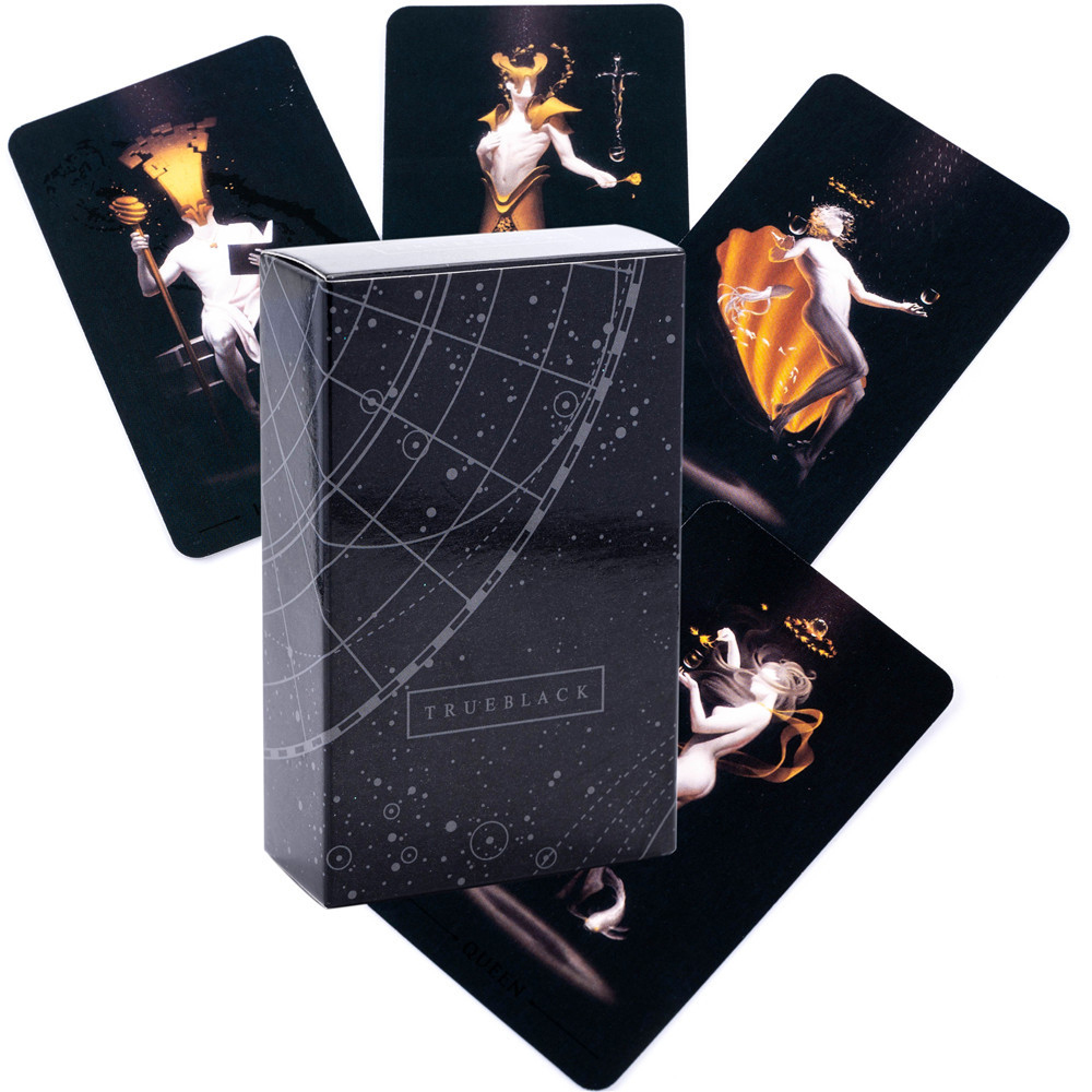 True Black Tarot Cards 78 Card – обзор и цена Desk Setup Black