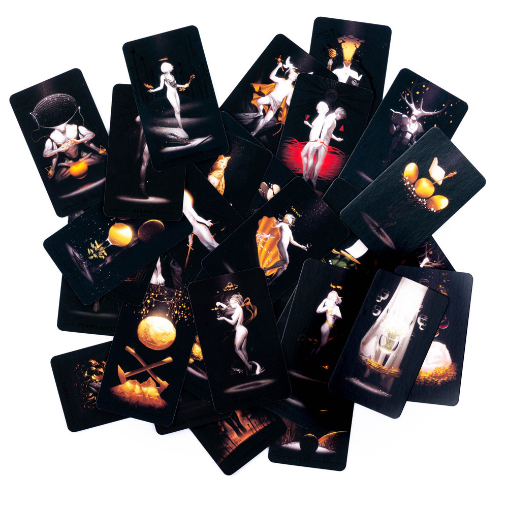 True Black Tarot Cards 78 Card – обзор и цена Desk Setup Black
