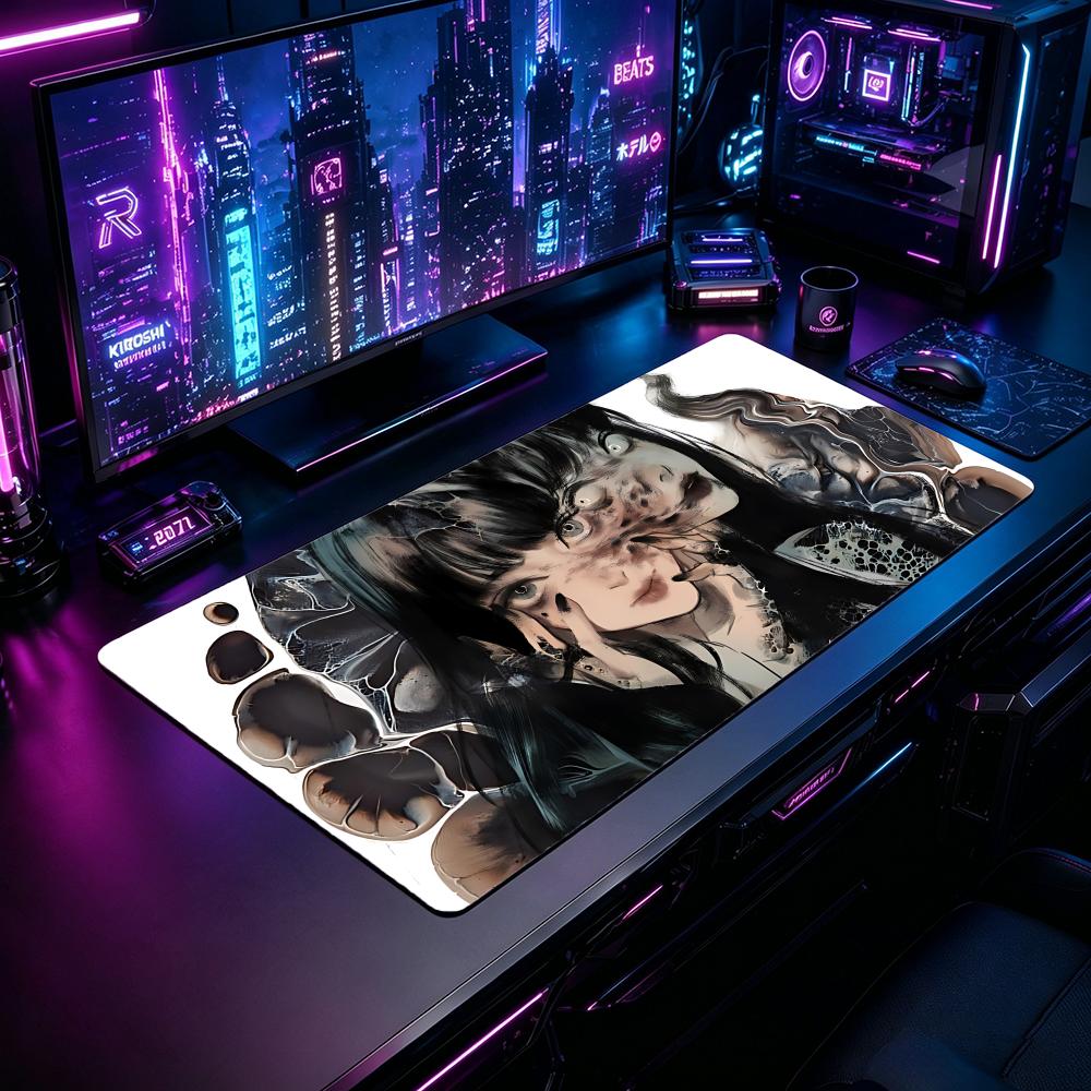 Gaming Mouse Pad JJunji Ito Co – обзор и цена Desk Setup With Laptop