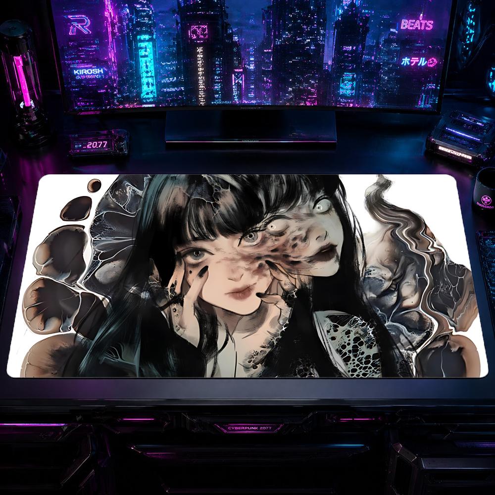 Gaming Mouse Pad JJunji Ito Co – обзор и цена Desk Setup With Laptop