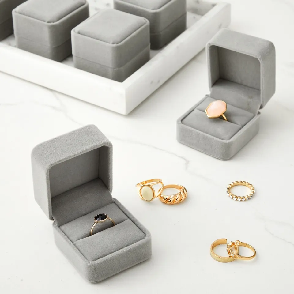6PCS Square Velvet Ring Box Ri – обзор и цена Ring Binder Box