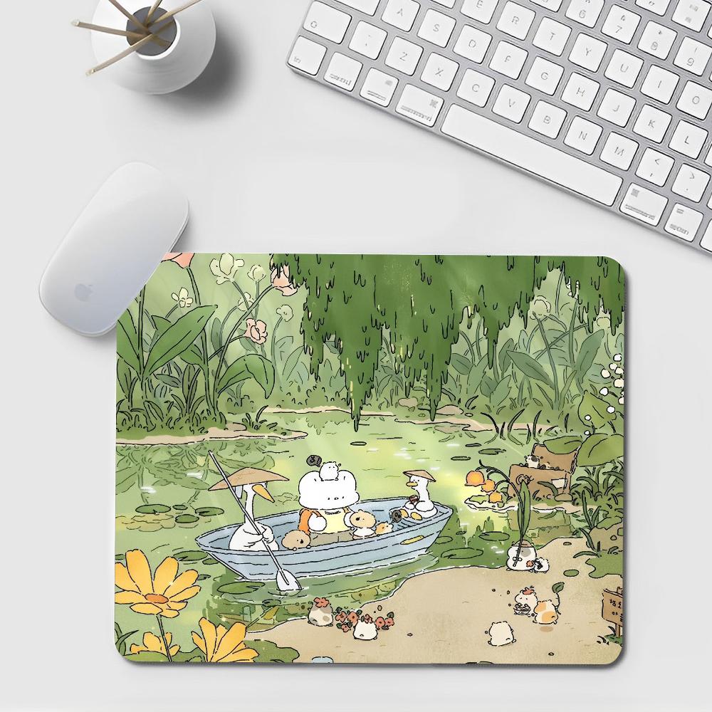Green Plant Desk Mat Cute Kawa – обзор и цена Korean Desk Setup