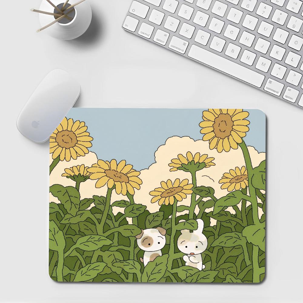 Green Plant Desk Mat Cute Kawa – обзор и цена Korean Desk Setup