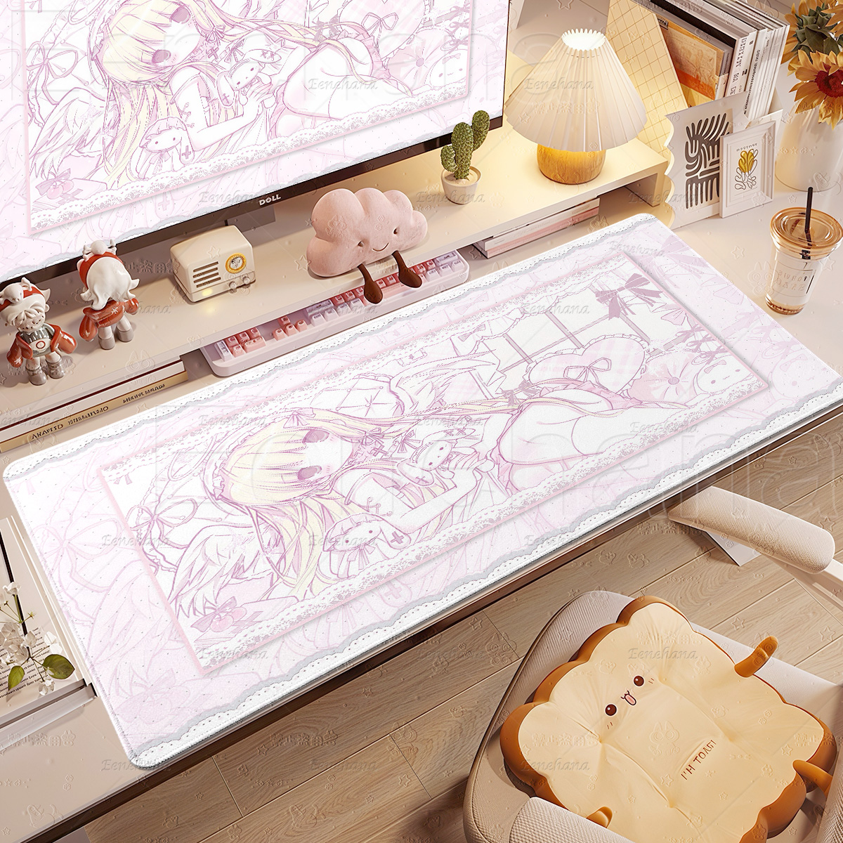 Pink Girl Mouse Pad Large Gami – обзор и цена Desk Setup Pegboard