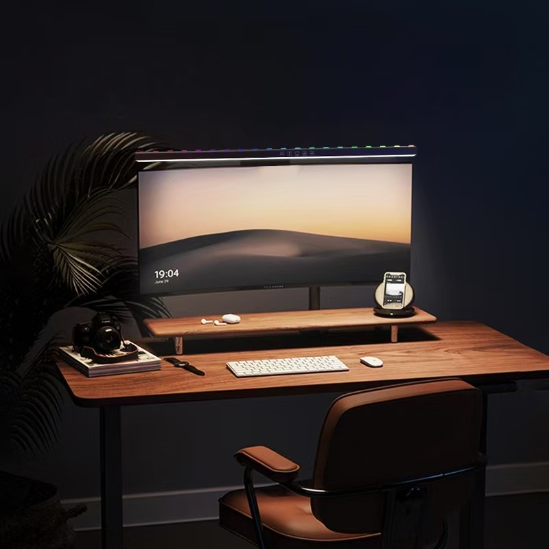 LED Monitor Light Hanging Desk – обзор и цена Desk Setup White