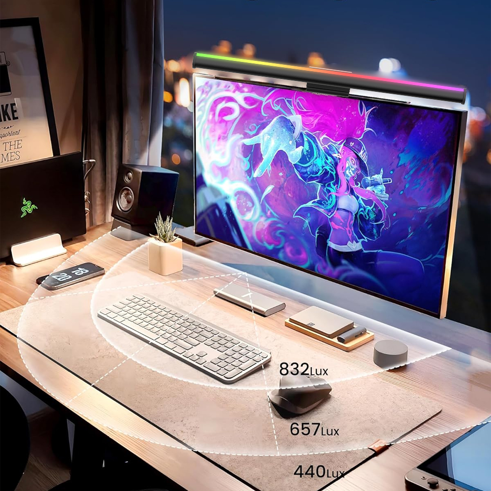 Screen Hanging Lamp Monitor Li – обзор и цена Desk Setup Black