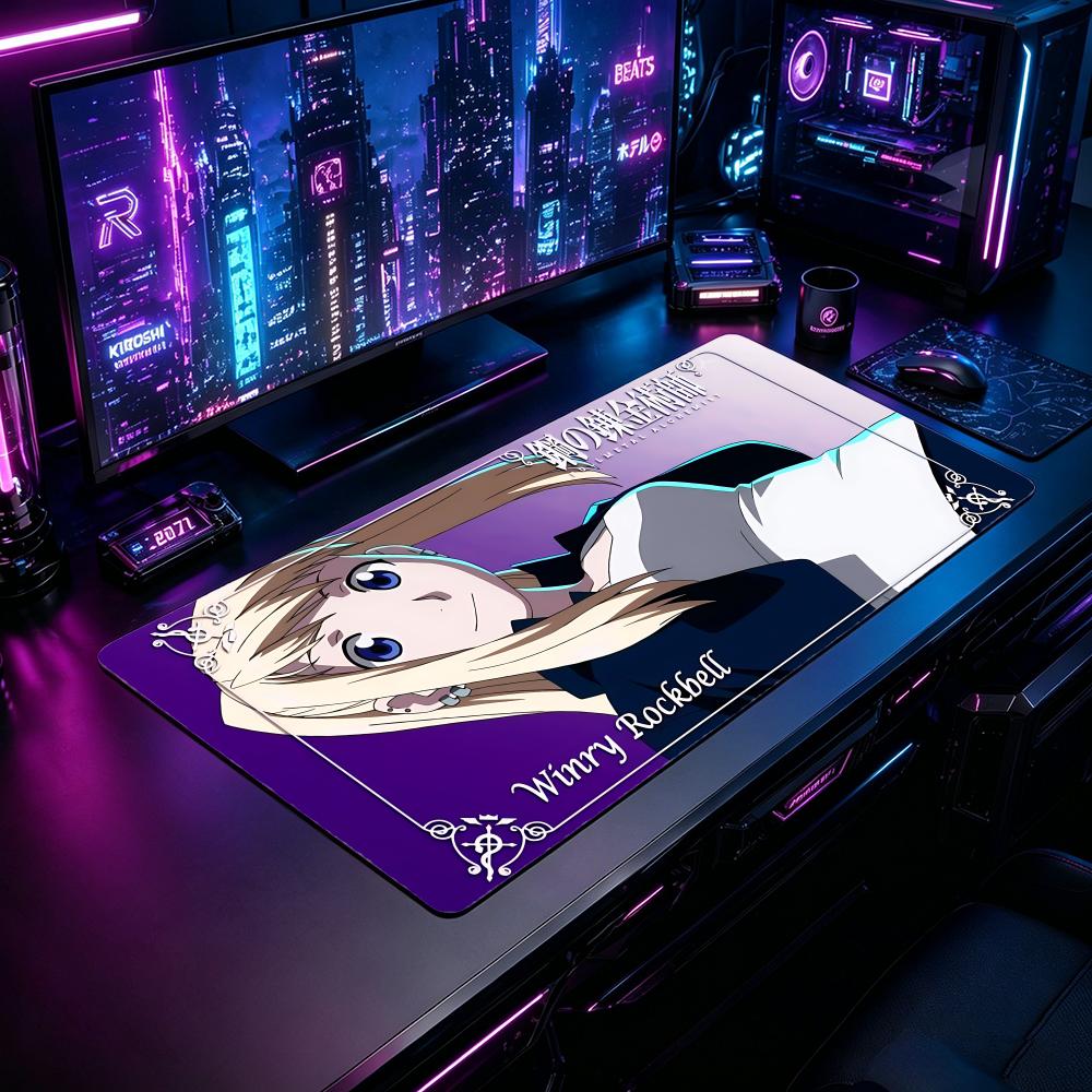 Gaming Mouse Pad FFullmetal Al – обзор и цена Desk Setup With Laptop