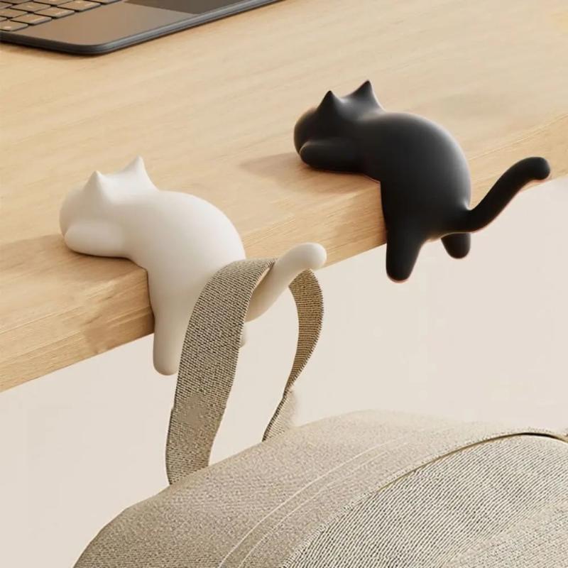 Cute Portable Cat Bag Hook Han – обзор и цена Desk Setup Organizer