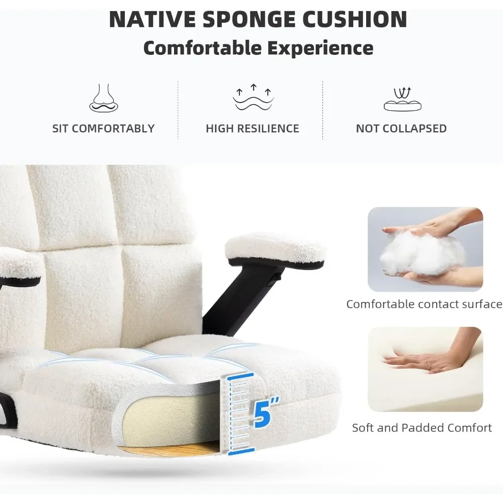 ergonomic high-back desk chair – обзор и цена Desk Setup White