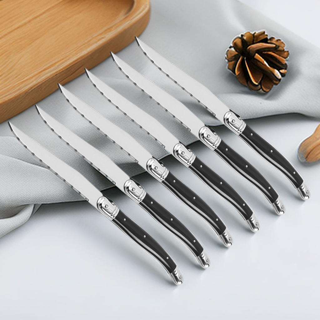 9'' Laguiole Steak Knives Set  – обзор и цена Desk Setup Black