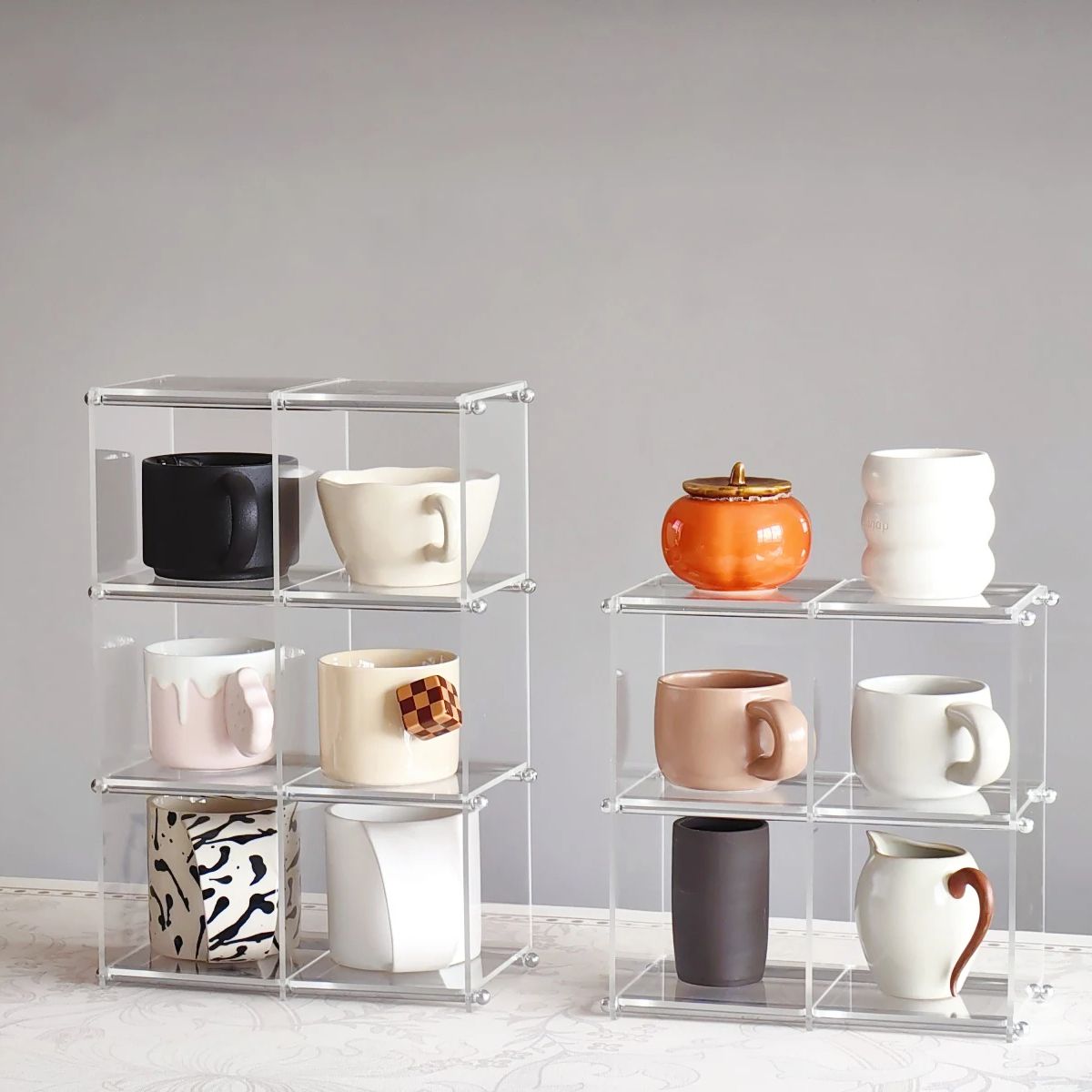 Acrylic Display Shelf Cups Sto – обзор и цена Desk Setup Organizer