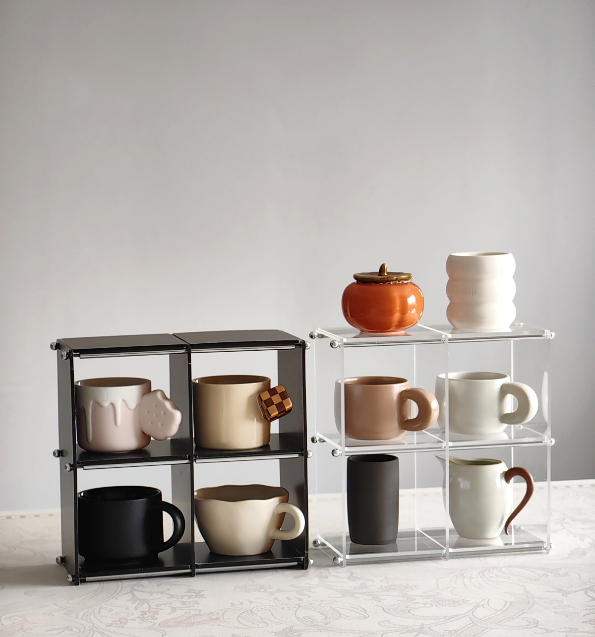 Acrylic Display Shelf Cups Sto – обзор и цена Desk Setup Organizer