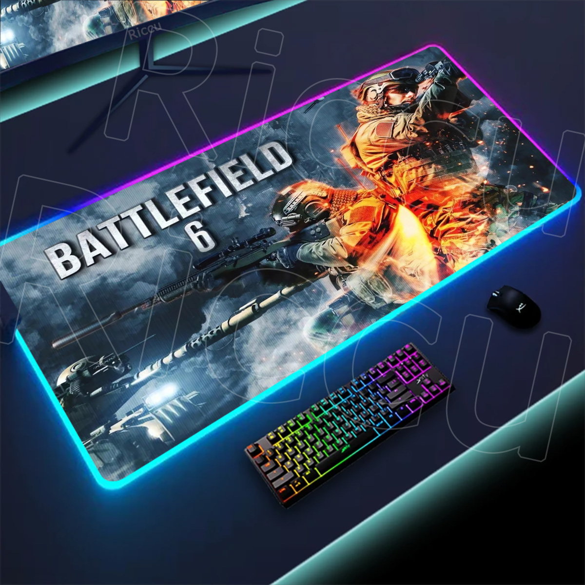 New Gamer Rgb Desk Mat Back Li – обзор и цена Desk Setup Gadgets