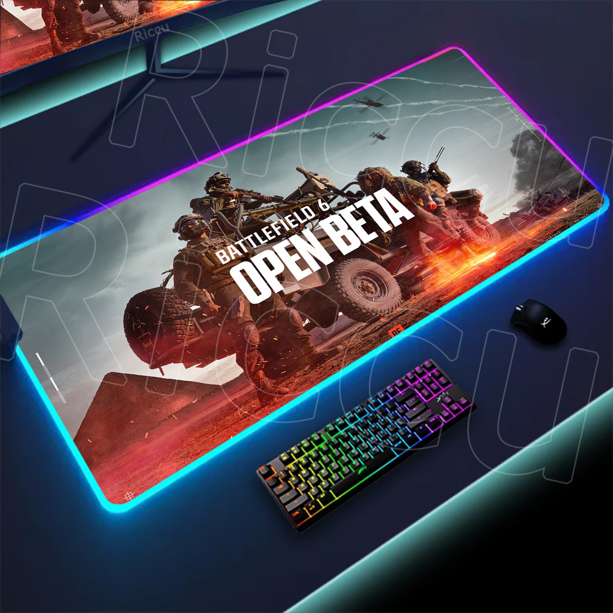 New Gamer Rgb Desk Mat Back Li – обзор и цена Desk Setup Gadgets