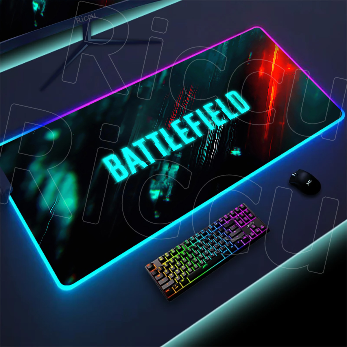 New Gamer Rgb Desk Mat Back Li – обзор и цена Desk Setup Gadgets