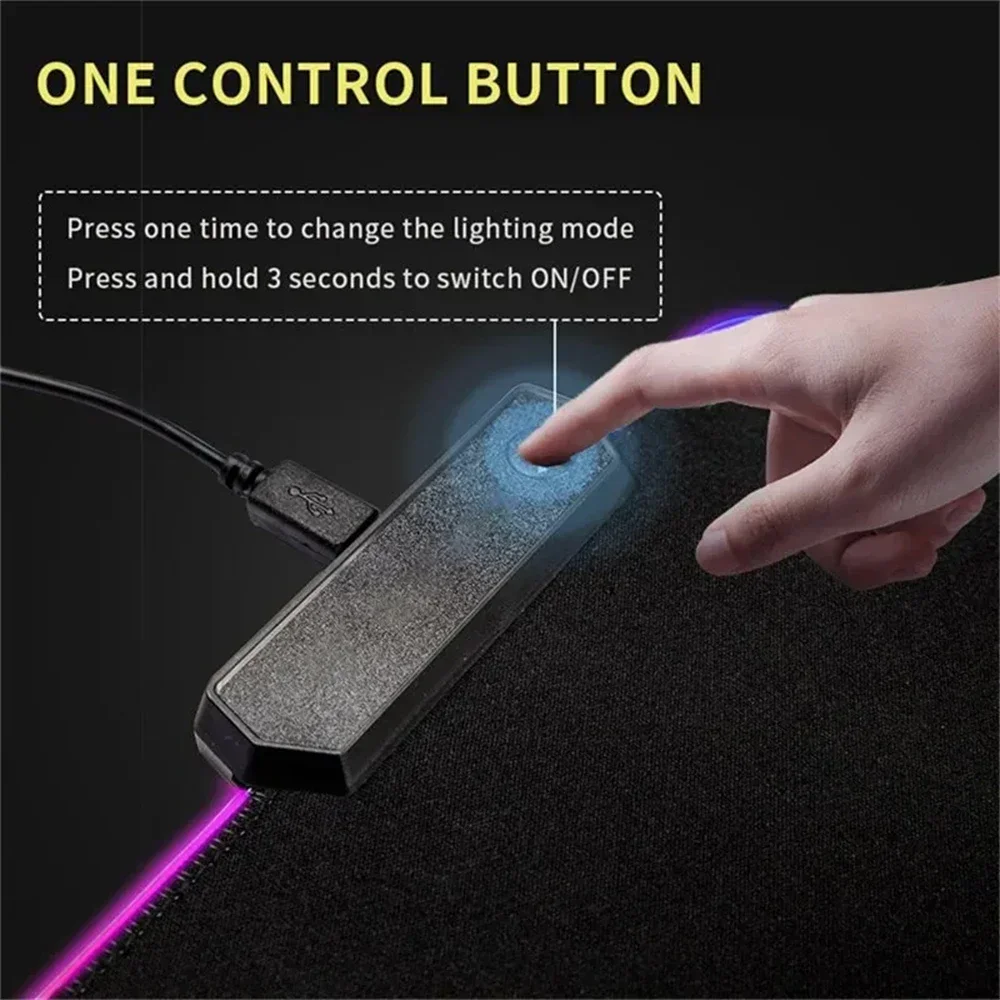 New Gamer Rgb Desk Mat Back Li – обзор и цена Desk Setup Gadgets