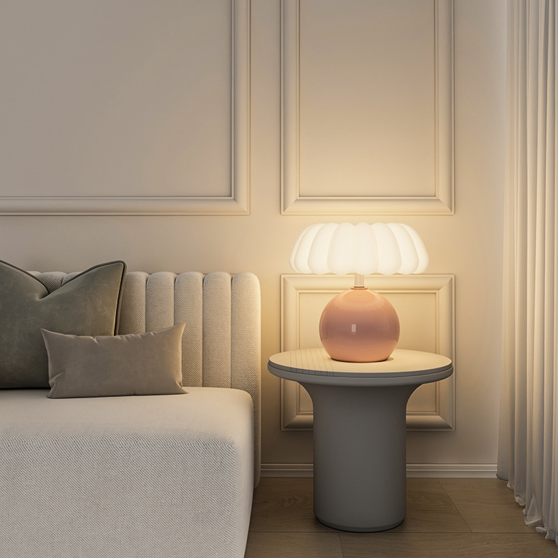 Cream Style Bedside Table Lamp – обзор и цена Desk Setup White