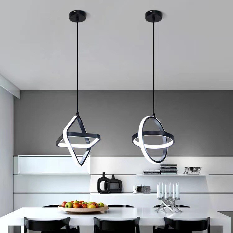 Modern LED Pendant Light Black – обзор и цена Desk Setup White