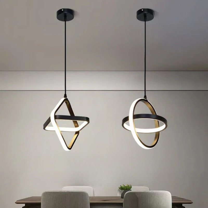 Modern LED Pendant Light Black – обзор и цена Desk Setup White