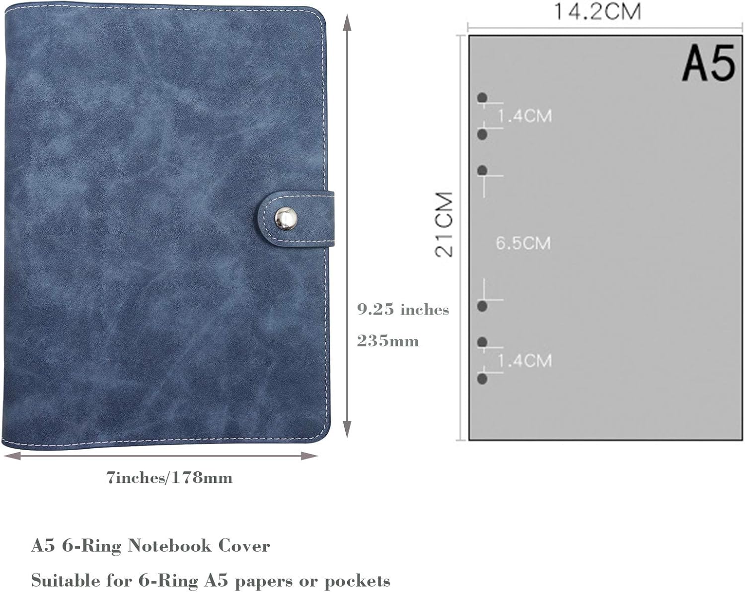 A5 Soft PU Leather Notebook Bi – обзор и цена Ring Binder Box