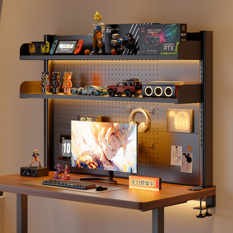 Clamp on Desk Shelf with Pegbo – обзор и цена Desk Setup Organizer