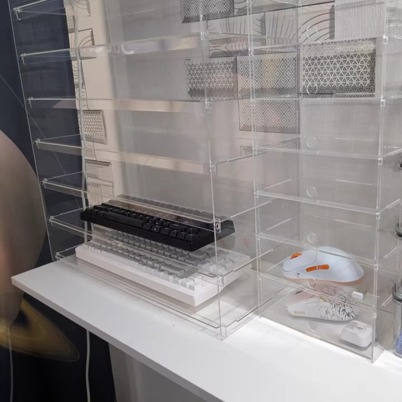 Premium Clear Acrylic Dustproo – обзор и цена Desk Setup Pegboard