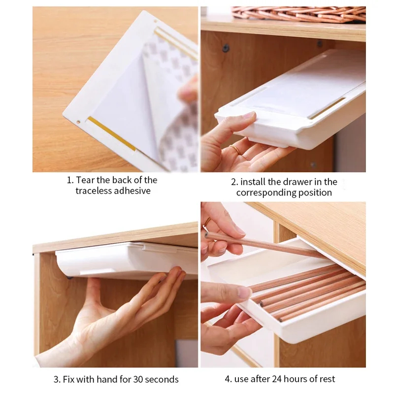 Hidden Storage Box Desk Storag – обзор и цена Desk Setup Organizer