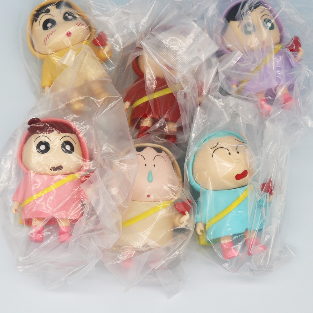 6pcs/set Anime Crayon Shin-cha – обзор и цена Desk Setup Kit