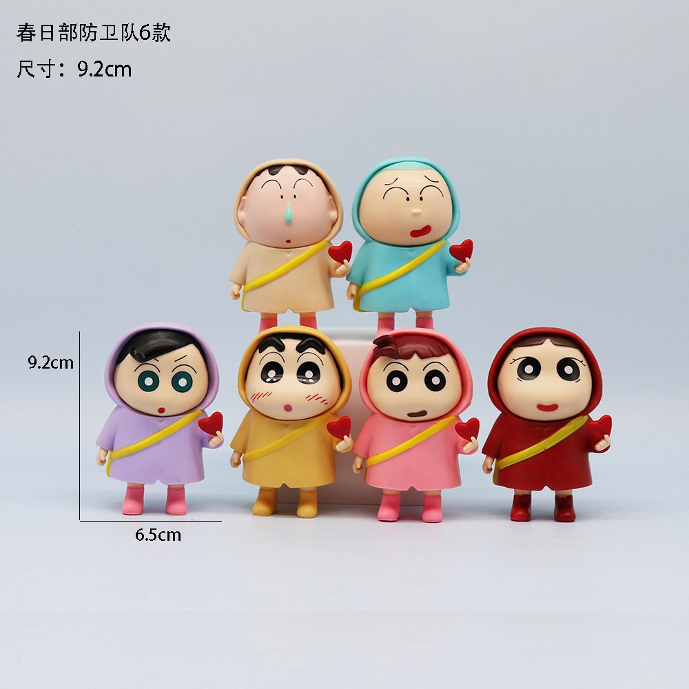 6pcs/set Anime Crayon Shin-cha – обзор и цена Desk Setup Kit