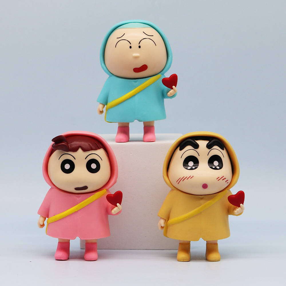 6pcs/set Anime Crayon Shin-cha – обзор и цена Desk Setup Kit