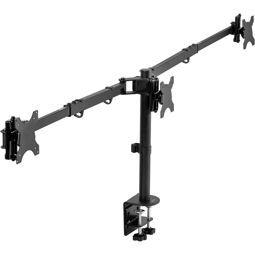 Triple Monitor Desk Mount, Adj – обзор и цена Desk Setup Black