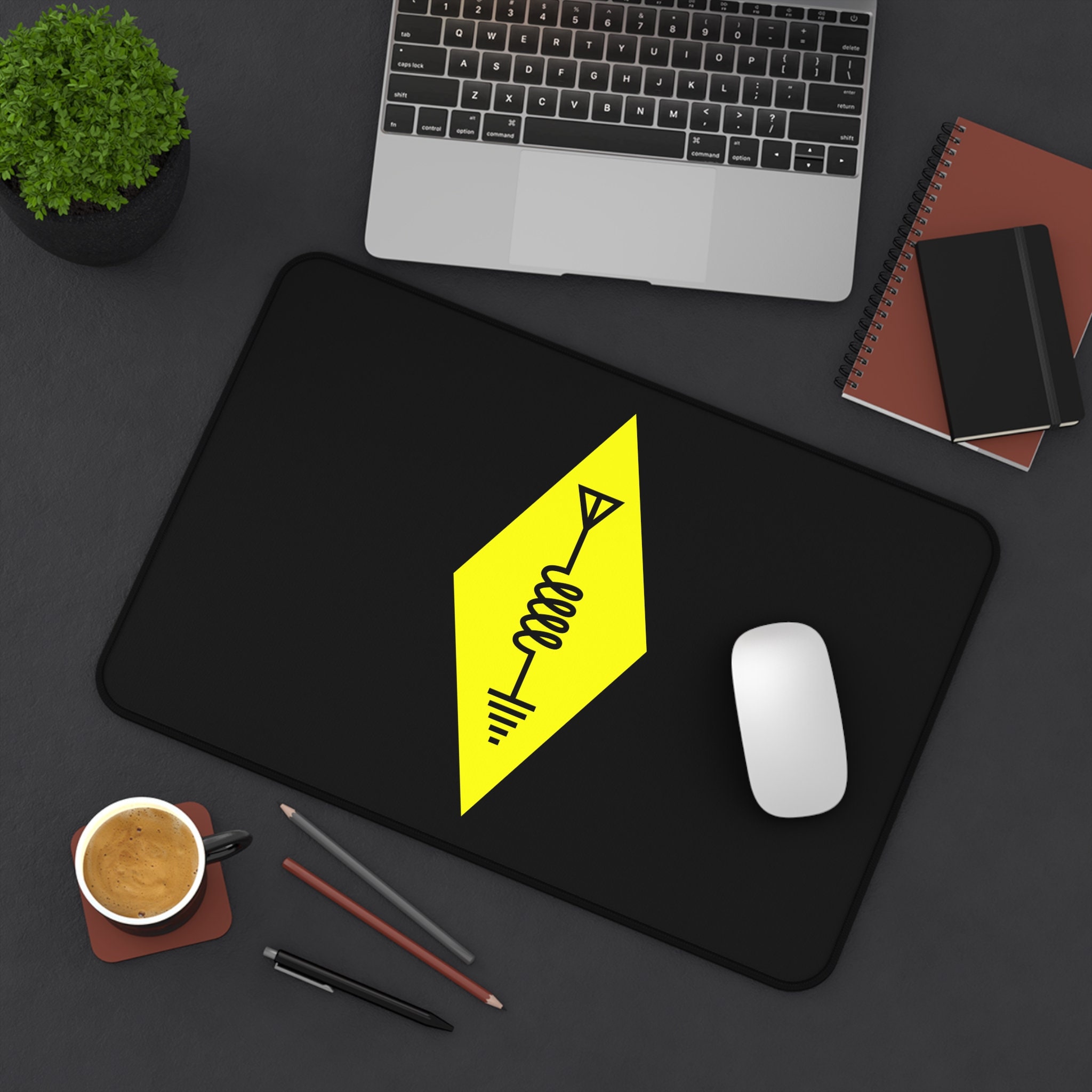 Amateur Radio Symbol Table Mat – обзор и цена Desk Setup Black