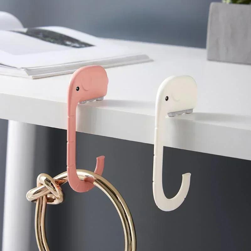 Portable Bag Hook Hanger Cute  – обзор и цена Desk Setup Organizer