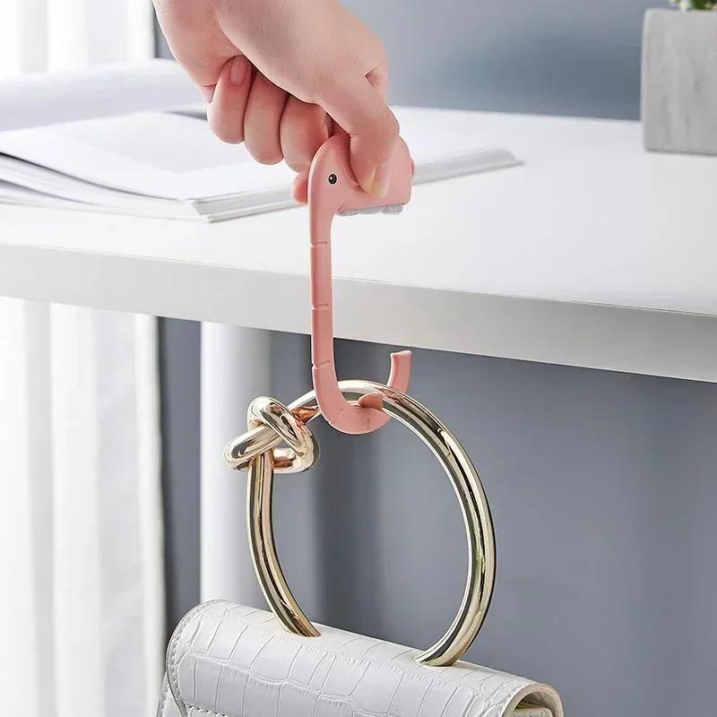 Portable Bag Hook Hanger Cute  – обзор и цена Desk Setup Organizer