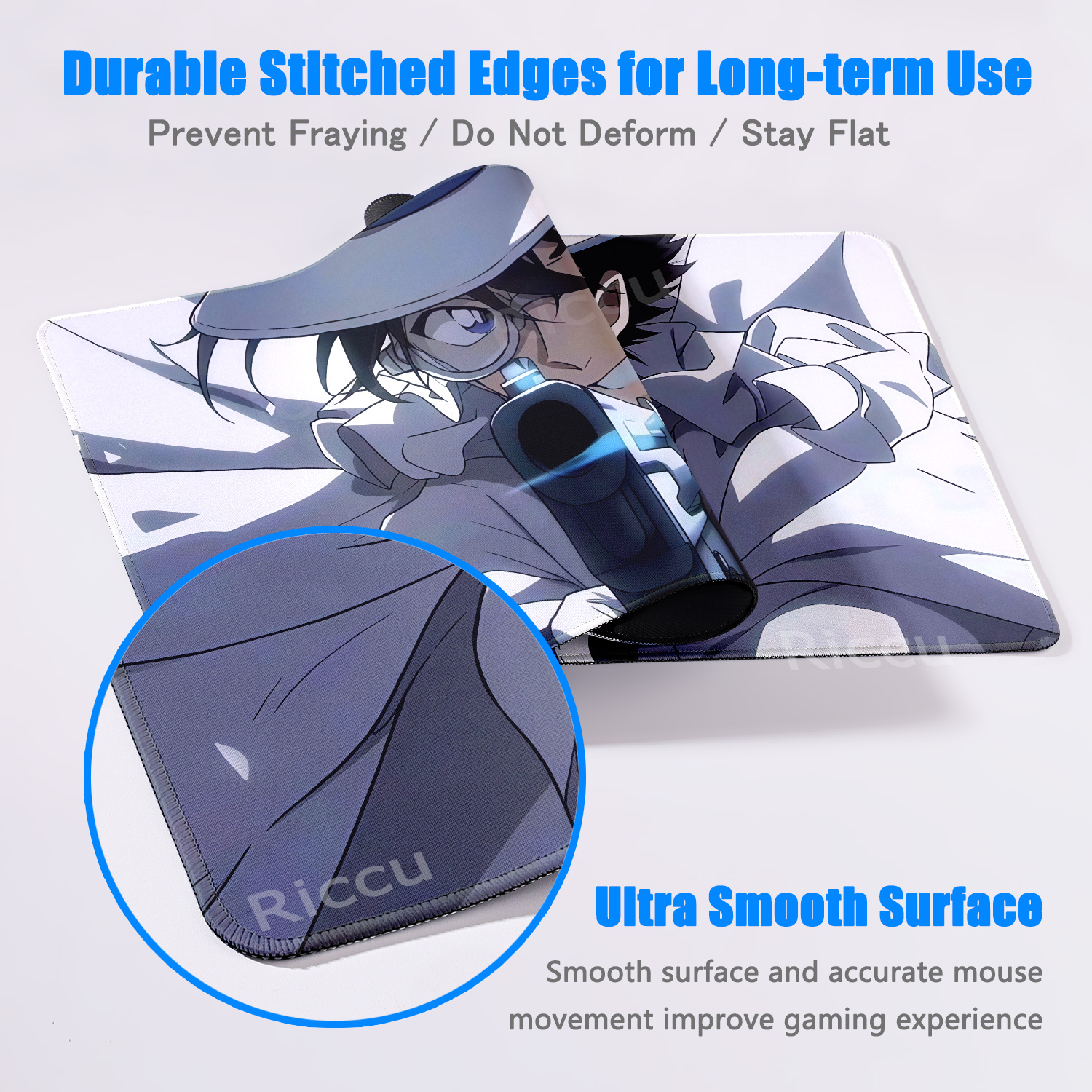Anime D-Detective Conan Mouse  – обзор и цена Desk Setup With Laptop