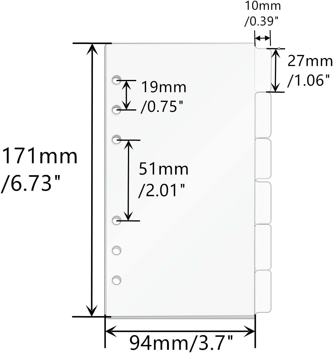 A5/A6/A7 Binder Dividers Plann – обзор и цена Ring Binder Box