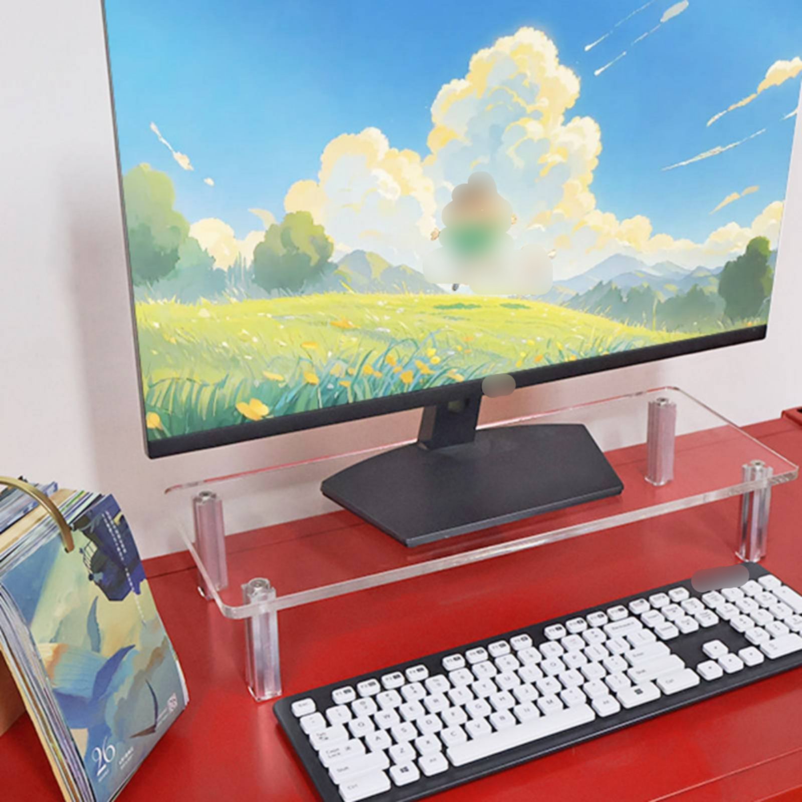 Acrylic Monitor Stand Easy to  – обзор и цена Desk Setup Organizer