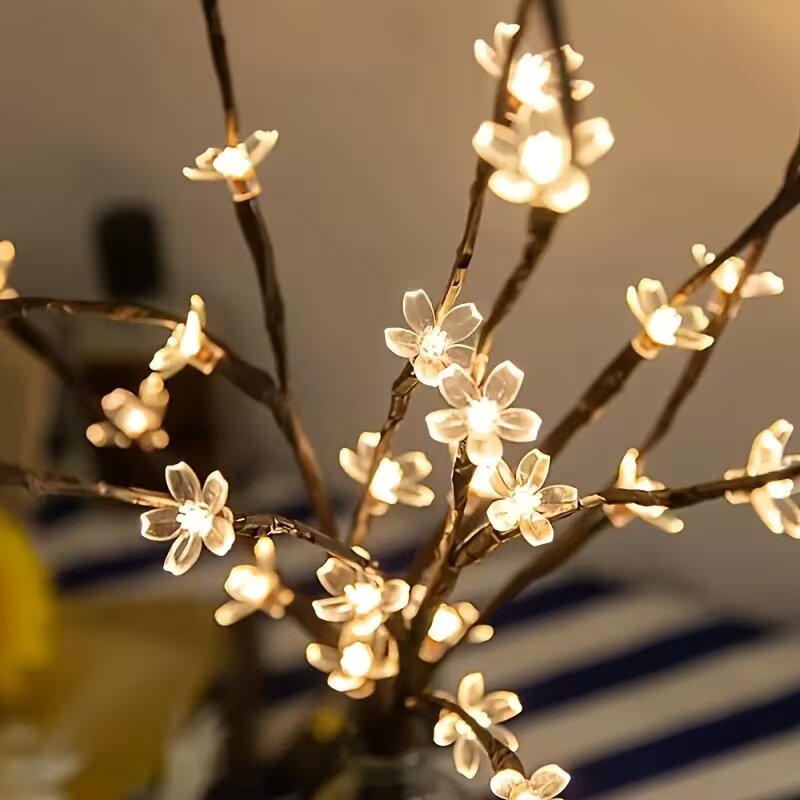 1/2PC 20LED Cherry Blossom Tre – обзор и цена Desk Setup Lighting