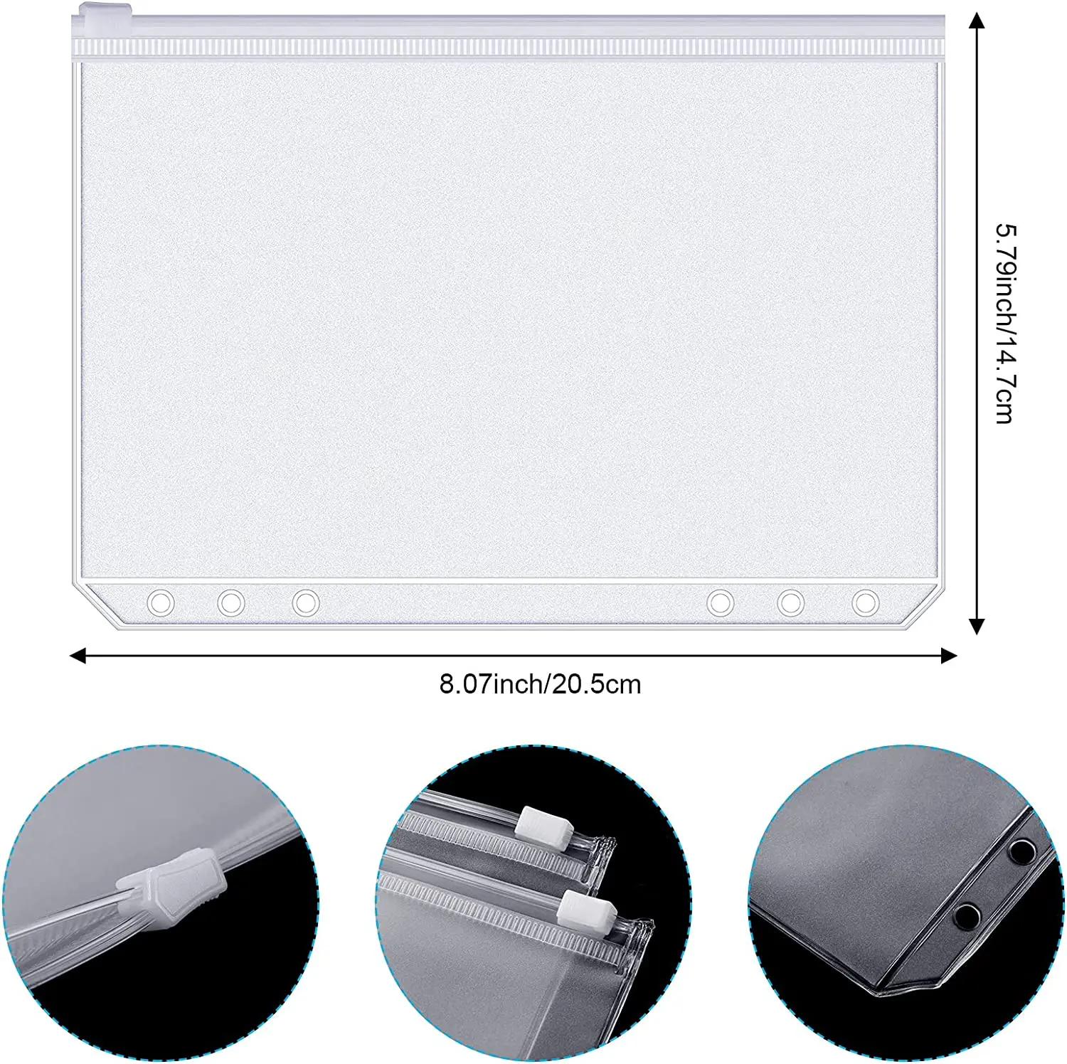 Binder Pockets A6 6-Hole Zippe – обзор и цена Ring Binder Box