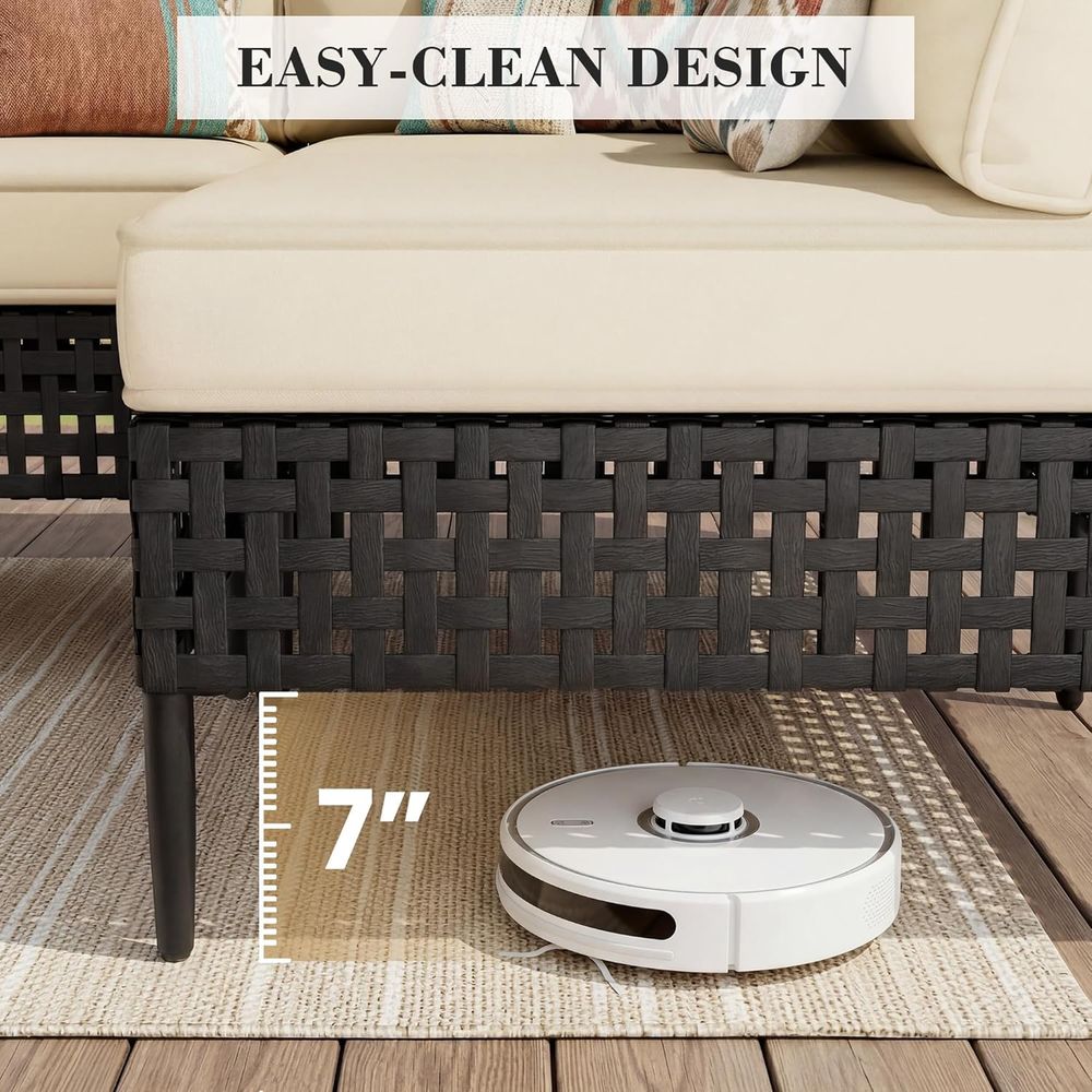 7-Piece High-Leg Outdoor Secti – обзор и цена Desk Setup Black