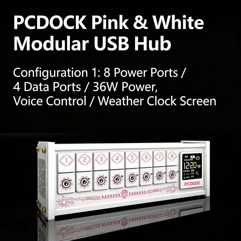 PCDOCK Block USB Desktop Power – обзор и цена Desk Setup Pegboard