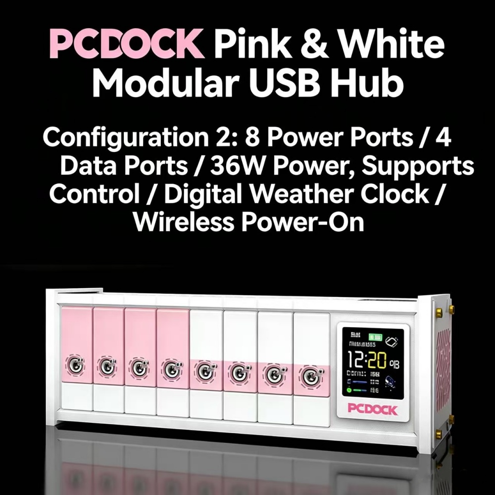 PCDOCK Block USB Desktop Power – обзор и цена Desk Setup Pegboard